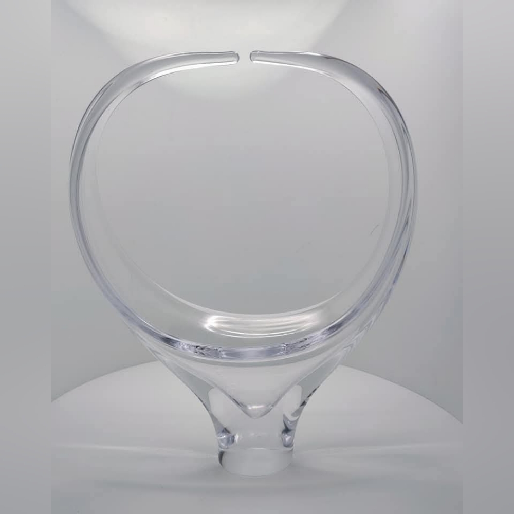 Elegant Clear Chalet Crystal Basket